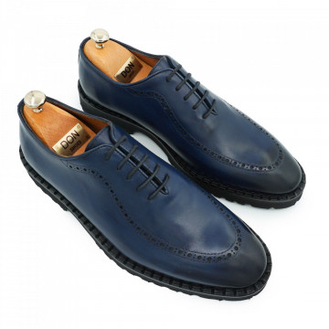 Pantofi Bleumarin Din Piele Naturala