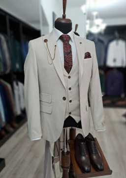Costum Barbati Slim Fit Cu Vesta