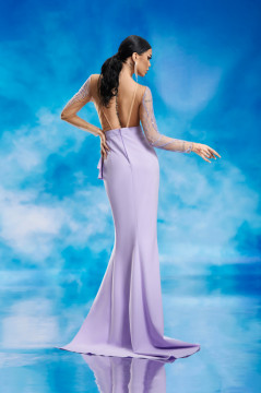 Rochie BBY Lunga Eleganta Mov
