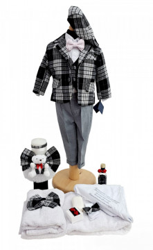 Set Botez Baiat Costum, Trusou si Lumanare