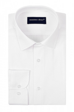 Camasa Slim Fit Alba Texturata
