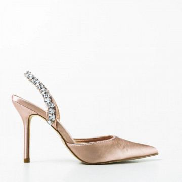 Pantofi cu Toc Rimona Nude
