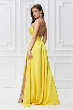 Rochie BBY Lunga Eleganta Galbena