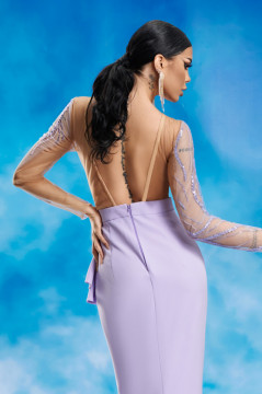 Rochie BBY Lunga Eleganta Mov