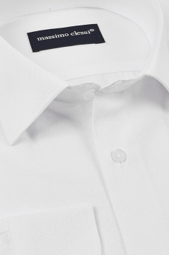 Camasa Slim Fit Alba Texturata