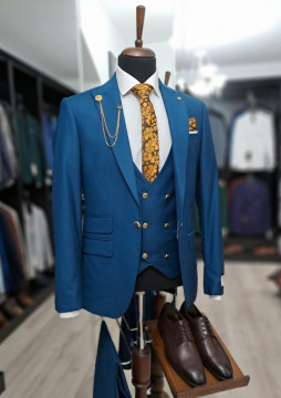 Costum Barbati Slim Fit Cu Vesta