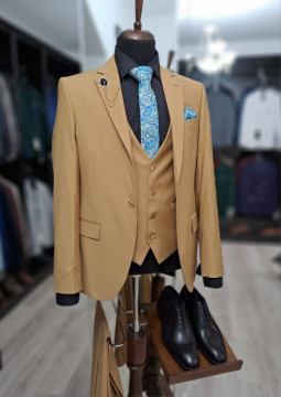 Costum Barbati Slim Fit Cu Vesta