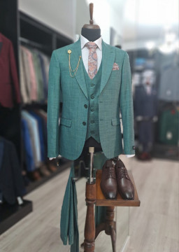 Costum Barbati Slim Fit Cu Vesta