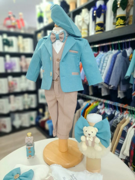 Set Botez Baiat Costum, Trusou si Lumanare