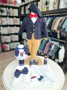 Set Botez Baiat Costum, Trusou si Lumanare