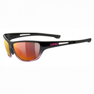 Ochelari Sport UVEX SPORTSTYLE RXd 4003 Black Gloss/Pink, lens Brown 80% - Red Mirror, marime 60/12