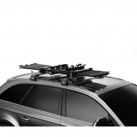 Suport schiuri Thule SnowPack 7324 cu prindere pe bare transversale din aluminiu cu profil T