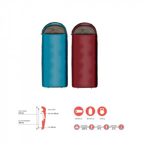 Sac De Dormit Utah 190/205 Red Dahlia Limit - 20° Blanket Grand Canyon