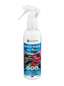 Solutie impermeabilizanta pentru articole de imbracaminte, incaltaminte si echipamente outdoor Waprox Uni Eco For, protectie UV, spray inodor, 200 ml