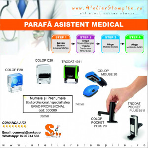 #Stampila (Parafa) Asistent Medical