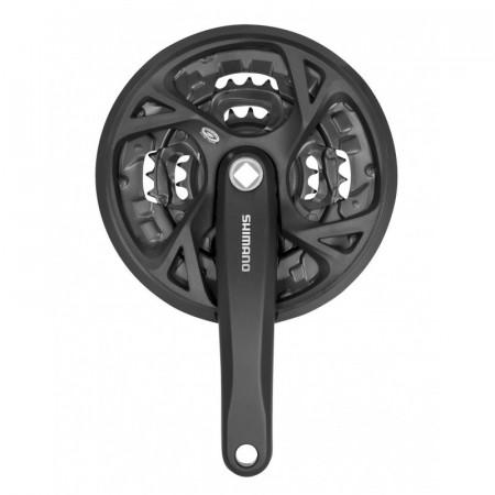 Pedalier Shimano FCM371 44/32/22T negru 175 mm cu CG