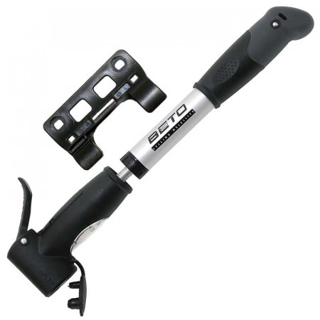 POMPA MINI BETO ALUMINIU DUBLA CU MANOMETRU 8,5 BAR/ 125PSI