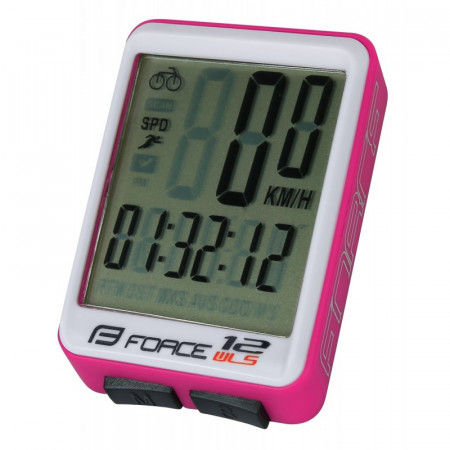 Ciclocomputer Force 12F fara fir roz