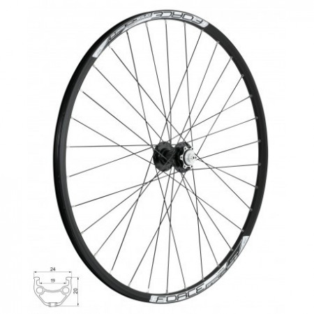 Roata fata 28/29" 822 x19 DISC 6 SURUB QR BUTUC RULMENTI 32H