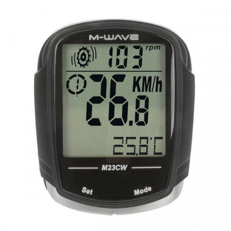 Ciclocomputer Wireless M-WAVE ”M23CW” 23 Functii