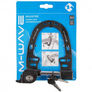 Antifurt Cadru si Furca M-WAVE "BOOSTER 2 in 1" Negru