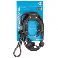 Antifurt Cadru cu Cheie si Cablu Spiralat M-WAVE ”Ringloop”