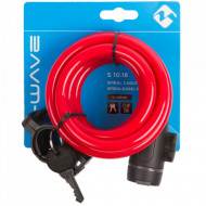 Antifurt cu Cheie M-WAVE ”S 10.18” Rosu