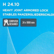 Antifurt cu Cheie M-WAVE "H 24.10" cu Armura Articulara