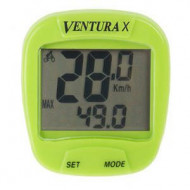 Ciclocomputer VENTURA "X" 10 Functii verde-cu fir