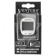Ciclocomputer VENTURA "X" 10 Functii alb-cu fir