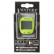 Ciclocomputer VENTURA "X" 10 Functii verde-cu fir