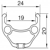 Roata Fata 26”-32H(spite) butuc rulmenti- frana disc/6 suruburi QR