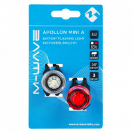 SET LUMINI BATERII M-WAVE "APOLLON MINI A"