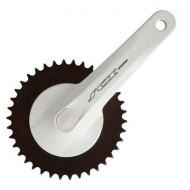 Angrenaj pedalier SUNTOUR SCX-S38-PB - ax pătrat - single speed