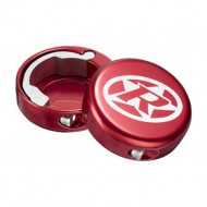 Capete ghidon Reverse lock-on aluminiu rosii