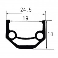 Roata Fata 27.5”-36H (spite) Aluminiu Dubla QR frana disc 6 suruburi