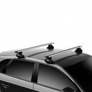 Bare transversale Thule SmartRack XT aluminiu 118 cm pentru SKODA Octavia Scout (Mk II/Mk III) 5 usi Estate, model 2007 - 2013, 2014 - 2020, Sistem cu prindere pe bare longitudinale