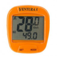 Ciclocomputer VENTURA "X" 10 Functii portocaliu-cu fir