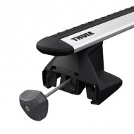 Bare transversale Thule SmartRack XT aluminiu 118 cm pentru SKODA Octavia Scout (Mk II/Mk III) 5 usi Estate, model 2007 - 2013, 2014 - 2020, Sistem cu prindere pe bare longitudinale