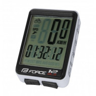 Ciclocomputer Force 12F fara fir alb