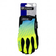 Manusi Force Force MTB Angle, fluo/albastru XXL