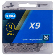 Lant KMC X9 9 VITEZE Silver 114 Zale-za rapida inclusa