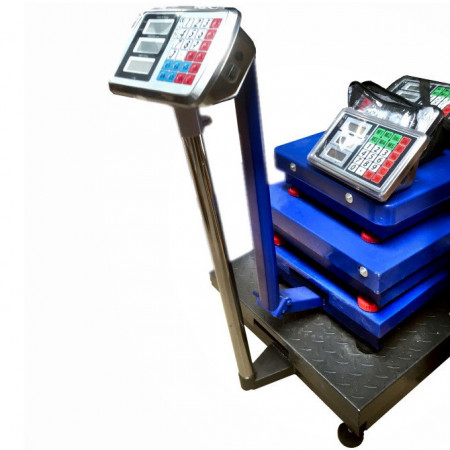 Cantar electronic cu platforma metalica 80 x 60 cm, 0.1 - 1000KG (1 tona), Acumulator