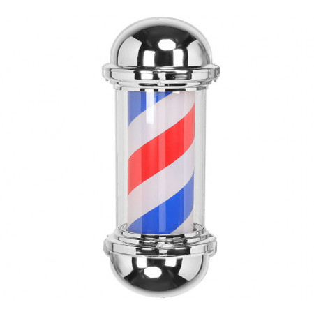 Semn luminos Barbershop, Reclama frizerie, Barber pole rotativ 60CM cu lumina LED