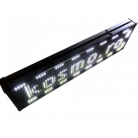 70x20CM exterior, Reclama Firma Luminoasa LED, Programabila Wi-Fi, Alb