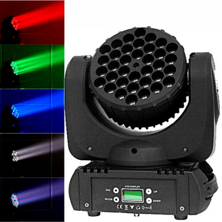 Moving Head 36x3W LED RGB, Beam, Proiector Party Wash Lights, DMX
