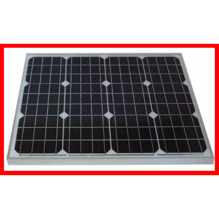 Panou fotovoltaic monocristalin 700x540x30mm, 50W, 2.78A, 18V