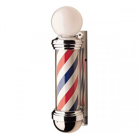 Barber pole rotativ 88CM, Semn frizerie Barbershop, Reclama luminoasa LED