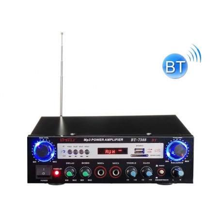 Amplificator 120W cu Bluetooth BT-7388 Teli, USB, Delay, Echo