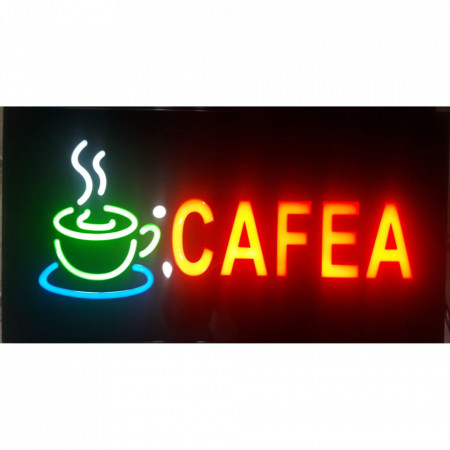 Panou CAFEA, Reclama luminoasa LED